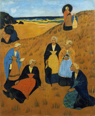 Giovani donne bretoni con scialli, o Le ragazze di Douarnenez da Paul Sérusier